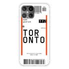 For iPhone 12 / 12 Pro Boarding Pass Series TPU Phone Protective Case(Toronto) - 1