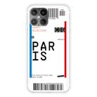 For iPhone 12 Pro Max Boarding Pass Series TPU Phone Protective Case(Paris) - 1