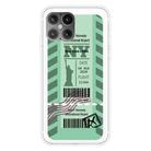 For iPhone 12 Pro Max Boarding Pass Series TPU Phone Protective Case(Green New York) - 1