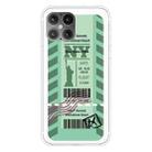 For iPhone 12 Pro Max Boarding Pass Series TPU Phone Protective Case(Green New York) - 1