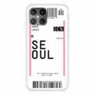 For iPhone 12 Pro Max Boarding Pass Series TPU Phone Protective Case(Seoul) - 1