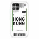 For iPhone 12 Pro Max Boarding Pass Series TPU Phone Protective Case(Hong Kong) - 1