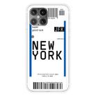 For iPhone 12 Pro Max Boarding Pass Series TPU Phone Protective Case(New York) - 1