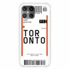 For iPhone 12 Pro Max Boarding Pass Series TPU Phone Protective Case(Toronto) - 1