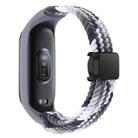 For Xiaomi Mi Band 7 / 6 / 5 / 4 / 3 xDfind Watch Cover Integrated Braided Loop Magnetic Buckle Watch Band(Colorful Black) - 2