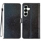 For Samsung Galaxy M36 5G Glitter Powder Flip Leather Phone Case(Black) - 1
