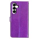 For Samsung Galaxy M36 5G Glitter Powder Flip Leather Phone Case(Purple) - 3