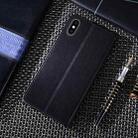 For iPhone X / XS Non-Magnetic Retro Texture Horizontal Flip Leather Case with Holder & Card Slots & Wallet(Black) - 3