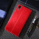 For iPhone XR Non-Magnetic Retro Texture Horizontal Flip Leather Case with Holder & Card Slots & Wallet(Red) - 3
