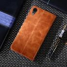 For iPhone XR Non-Magnetic Retro Texture Horizontal Flip Leather Case with Holder & Card Slots & Wallet(Brown) - 3