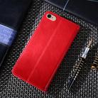 For iPhone 6 / 6s Non-Magnetic Retro Texture Horizontal Flip Leather Case with Holder & Card Slots & Wallet(Red) - 3