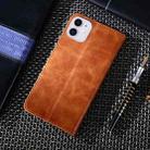 For iPhone 11 Non-Magnetic Retro Texture Horizontal Flip Leather Case with Holder & Card Slots & Wallet(Brown) - 2