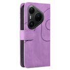 For Huawei Pura 80 Pro 5G Dual-color Splicing Flip Leather Phone Case(Purple) - 3