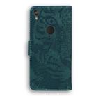 For Motorola Moto E6 Tiger Embossing Pattern Horizontal Flip Leather Case with Holder & Card Slots & Wallet(Green) - 3