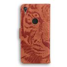 For Motorola Moto E6 Tiger Embossing Pattern Horizontal Flip Leather Case with Holder & Card Slots & Wallet(Brown) - 3