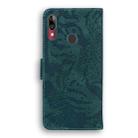 For Motorola Moto E6 Plus Tiger Embossing Pattern Horizontal Flip Leather Case with Holder & Card Slots & Wallet(Green) - 3