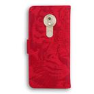 For Motorola Moto G7 Play (EU Version) Tiger Embossing Pattern Horizontal Flip Leather Case with Holder & Card Slots & Wallet(Red) - 3