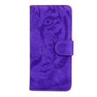 For Motorola Moto G7 Play (EU Version) Tiger Embossing Pattern Horizontal Flip Leather Case with Holder & Card Slots & Wallet(Purple) - 2