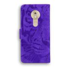 For Motorola Moto G7 Play (EU Version) Tiger Embossing Pattern Horizontal Flip Leather Case with Holder & Card Slots & Wallet(Purple) - 3