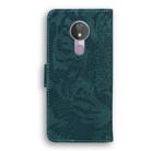 For Motorola Moto G7 Power (EU Version) Tiger Embossing Pattern Horizontal Flip Leather Case with Holder & Card Slots & Wallet(Green) - 3