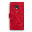 For Motorola Moto G7 / G7 Plus (EU Version) Tiger Embossing Pattern Horizontal Flip Leather Case with Holder & Card Slots & Wallet(Red) - 3