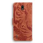 For Nokia 1.3 Tiger Embossing Pattern Horizontal Flip Leather Case with Holder & Card Slots & Wallet(Brown) - 3