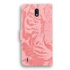 For Nokia 1.3 Tiger Embossing Pattern Horizontal Flip Leather Case with Holder & Card Slots & Wallet(Pink) - 3