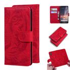 For Nokia 3.2 Tiger Embossing Pattern Horizontal Flip Leather Case with Holder & Card Slots & Wallet(Red) - 1