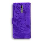 For Nokia 3.2 Tiger Embossing Pattern Horizontal Flip Leather Case with Holder & Card Slots & Wallet(Purple) - 3