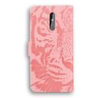 For Nokia 3.2 Tiger Embossing Pattern Horizontal Flip Leather Case with Holder & Card Slots & Wallet(Pink) - 3