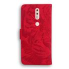 For Nokia 4.2 Tiger Embossing Pattern Horizontal Flip Leather Case with Holder & Card Slots & Wallet(Red) - 3