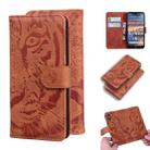 For Nokia 4.2 Tiger Embossing Pattern Horizontal Flip Leather Case with Holder & Card Slots & Wallet(Brown) - 1