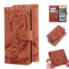 For Nokia 5.3 Tiger Embossing Pattern Horizontal Flip Leather Case with Holder & Card Slots & Wallet(Brown) - 1
