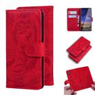For Nokia 2.2 Tiger Embossing Pattern Horizontal Flip Leather Case with Holder & Card Slots & Wallet(Red) - 1