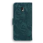 For Nokia 2.2 Tiger Embossing Pattern Horizontal Flip Leather Case with Holder & Card Slots & Wallet(Green) - 3