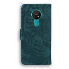 For Nokia 6.2 / 7.2 Tiger Embossing Pattern Horizontal Flip Leather Case with Holder & Card Slots & Wallet(Green) - 3