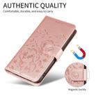 For OPPO A78 5G Global / A58x 5G Embossed Heart Dog RFID Blocking Wallet Leather Phone Case(Rose Gold) - 3