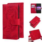 For Sony Xperia 1 Tiger Embossing Pattern Horizontal Flip Leather Case with Holder & Card Slots & Wallet(Red) - 1