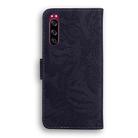 For Sony Xperia 5 Tiger Embossing Pattern Horizontal Flip Leather Case with Holder & Card Slots & Wallet(Black) - 3