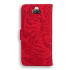 For Sony Xperia 10 Plus Tiger Embossing Pattern Horizontal Flip Leather Case with Holder & Card Slots & Wallet(Red) - 3