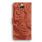For Sony Xperia 10 Plus Tiger Embossing Pattern Horizontal Flip Leather Case with Holder & Card Slots & Wallet(Brown) - 3