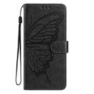 For Motorola Moto G56 5G Butterfly Flutter Pattern Embossed Leather Phone Case(Black) - 2