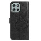 For Motorola Moto G56 5G Butterfly Flutter Pattern Embossed Leather Phone Case(Black) - 3