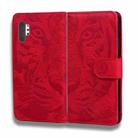 For Samsung Galaxy Note 10 Pro Tiger Embossing Pattern Horizontal Flip Leather Case with Holder & Card Slots & Wallet(Red) - 2