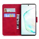 For Samsung Galaxy Note 10 Pro Tiger Embossing Pattern Horizontal Flip Leather Case with Holder & Card Slots & Wallet(Red) - 3