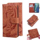 For Samsung Galaxy Note 20 Tiger Embossing Pattern Horizontal Flip Leather Case with Holder & Card Slots & Wallet(Brown) - 1