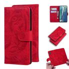 For Samsung Galaxy Note 20 Tiger Embossing Pattern Horizontal Flip Leather Case with Holder & Card Slots & Wallet(Red) - 1