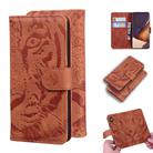For Samsung Galaxy Note 20 Ultra Tiger Embossing Pattern Horizontal Flip Leather Case with Holder & Card Slots & Wallet(Brown) - 1