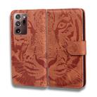 For Samsung Galaxy Note 20 Ultra Tiger Embossing Pattern Horizontal Flip Leather Case with Holder & Card Slots & Wallet(Brown) - 2