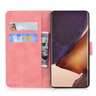 For Samsung Galaxy Note 20 Ultra Tiger Embossing Pattern Horizontal Flip Leather Case with Holder & Card Slots & Wallet(Pink) - 3